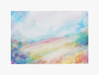 Peinture du col de la Gardiole - Aquarelle de Prad