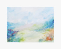 Peinture du col de la Gardiole - Aquarelle de Prad