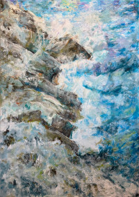 Ile du Riou - Acrylique - 100x120 cm - 2023